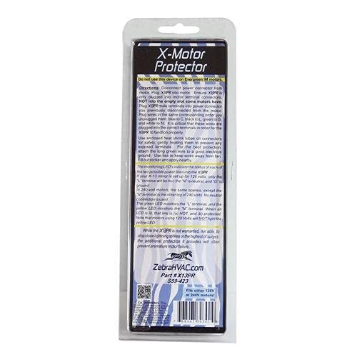 Zebra Instruments X13PR ECM Motor Surge Protector Plug-In Transient, Lightning,