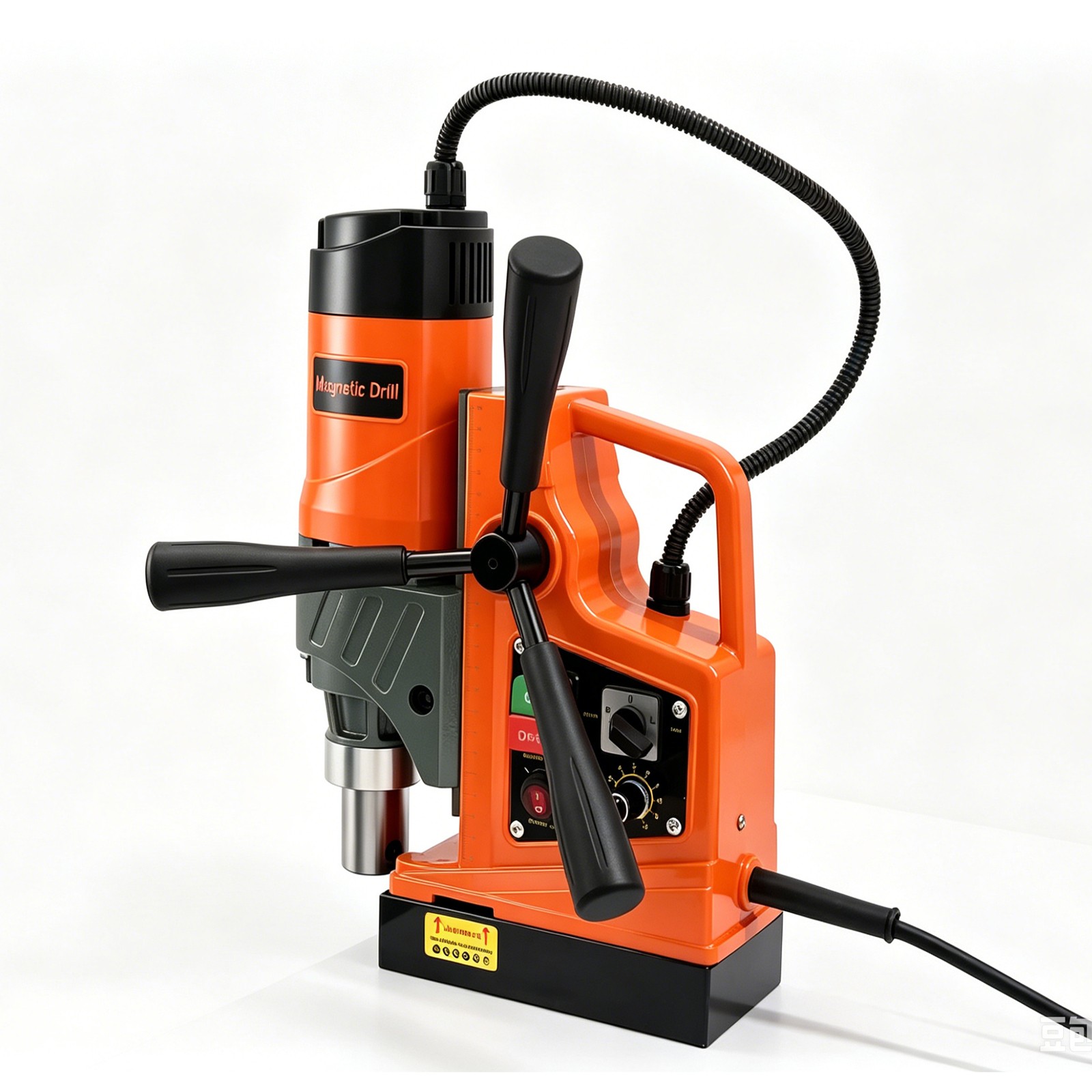 Magnetic Drill 1450W 12500N Mag Drill Press 1.6″ Boring Diameter 780RPM 2 Bits