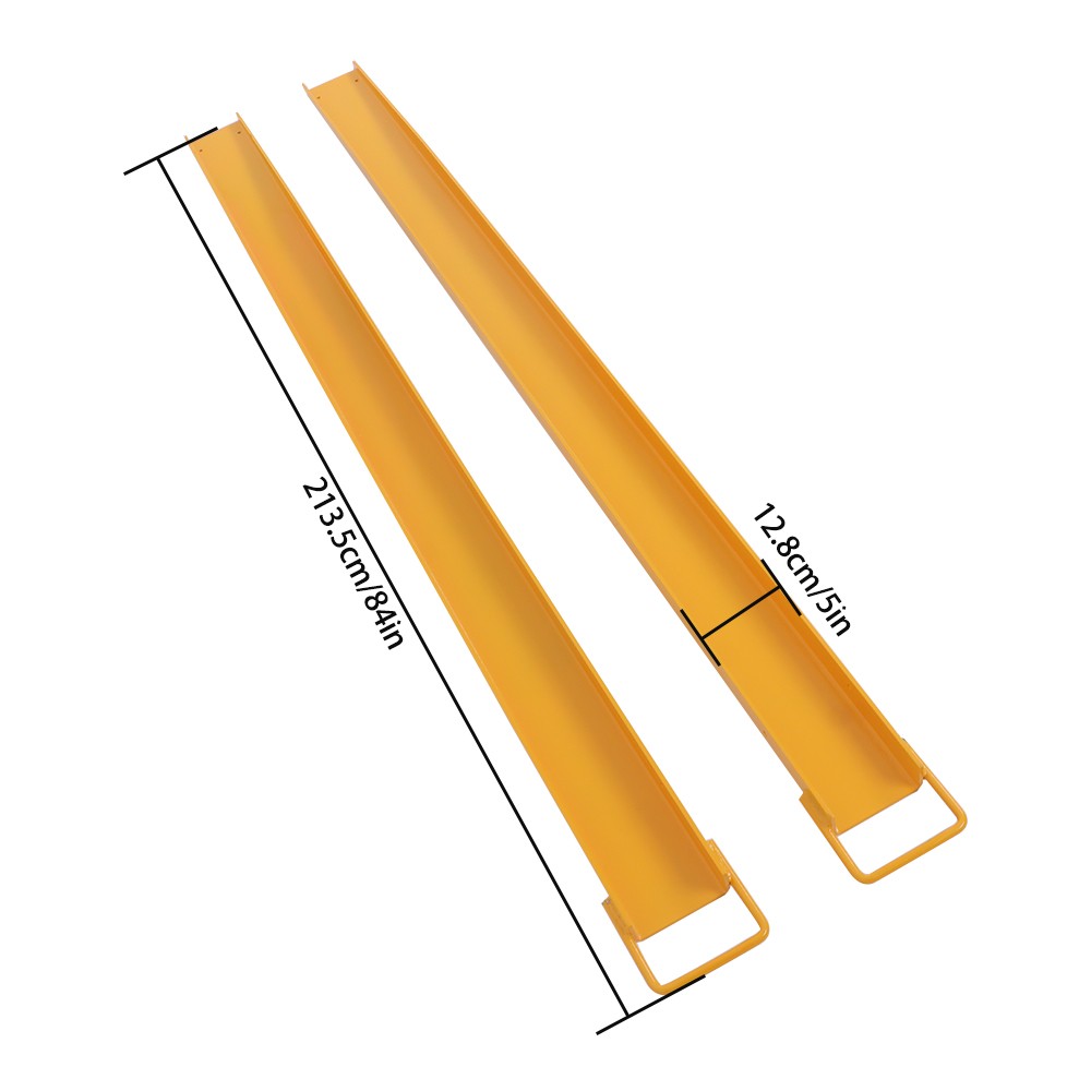 Forklift Extensions 84”*4.5″ Heavy Duty Steel Pallet Fork Extensions