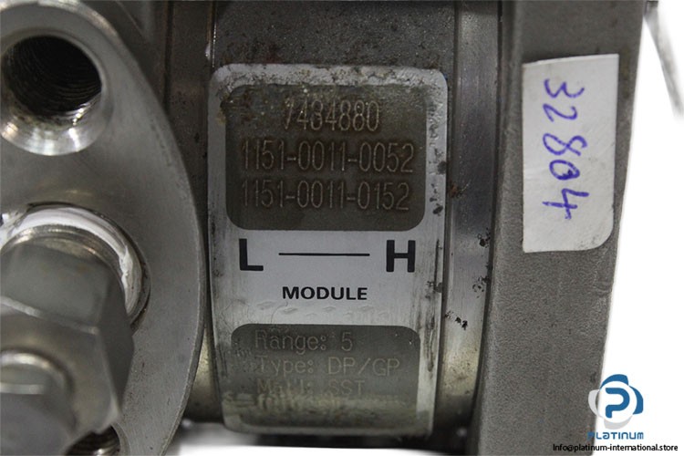ROSEMOUNT 1151LT5 PRESSURE TRANSMITTER_0 … 5300 mmH20_3 in./DN 80_316 SST