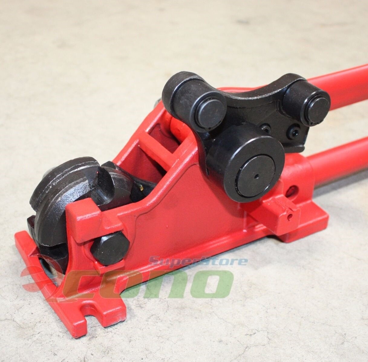 52″ Manual 3/4″ Rebar Bender & 5/8″ Cutter #5 Cutting & #6 Rebar 90° 180° Bends