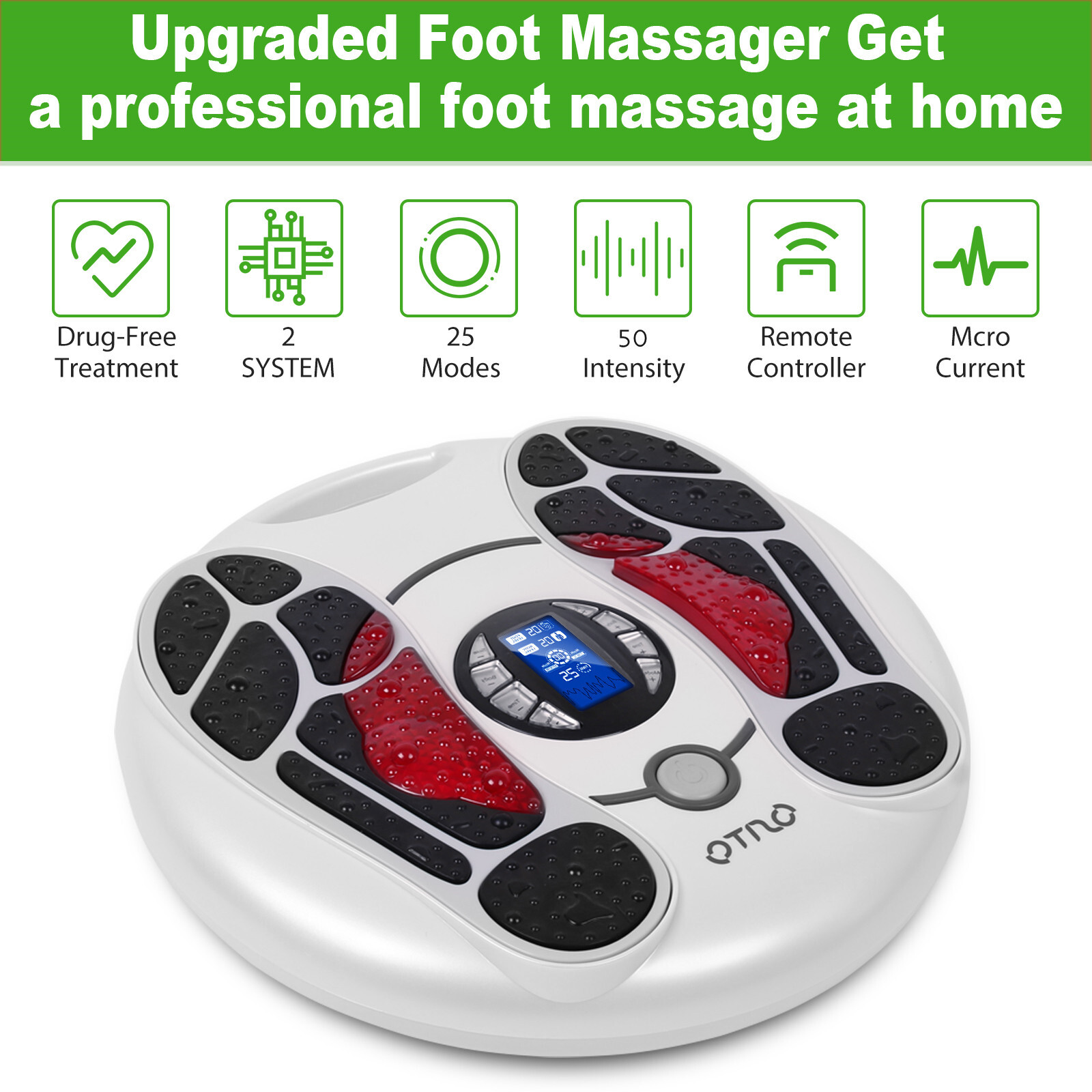 OSITO EMS TENS Foot Stimulator Circulation Massager for Neuropathy, Leg Booster