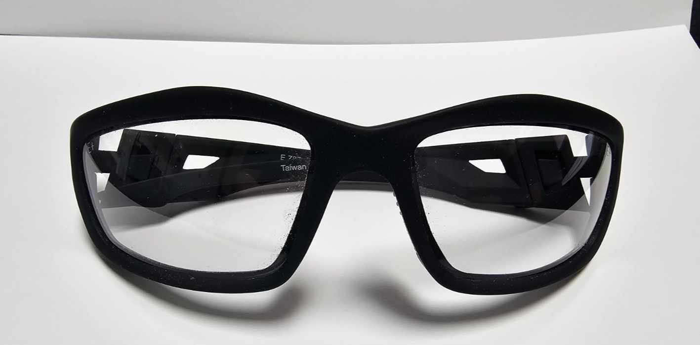 EDGE EYEWEAR Blade Runner Soft-Touch Matte Black Frame/Clear Vapor Shield Lenses