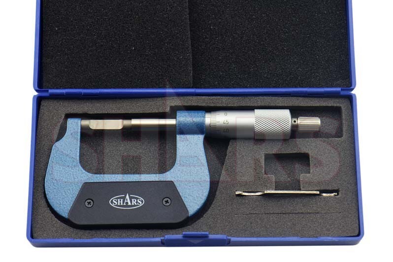 Shars 0-25mm Mechanical Blade Micrometer 0.004mm Accuracy New #}