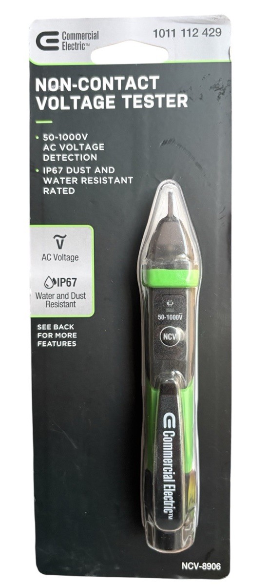 Commercial Electric Non-Contact Voltage Tester Pen 50V to 1000V AC NCV-8907