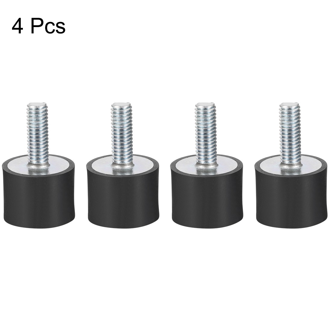 4PACK M6 Thread Male Female Rubber Mounts Home Vibration Isolators 20x15mm