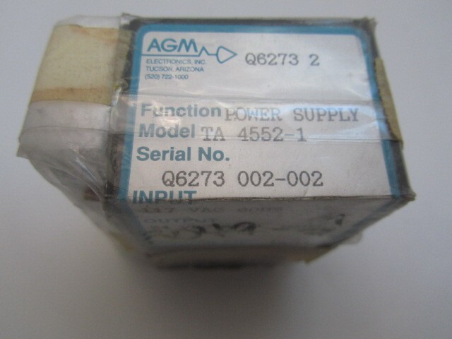 AGM TA 4552-1 Power Supply