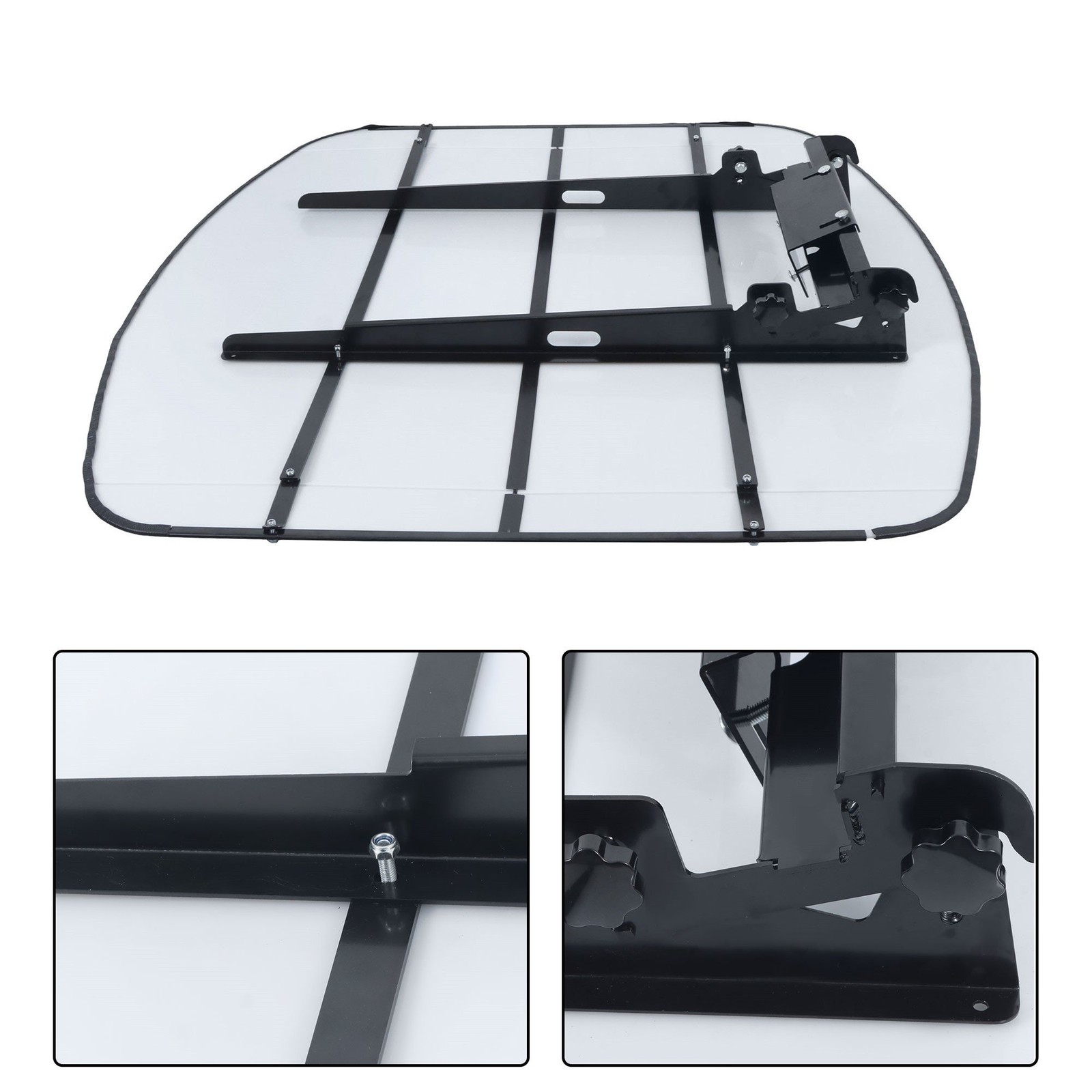 LABLT White Tuff Top Tractor Canopy For ROPS 52″ X 52″ w/ Mounting Accessories