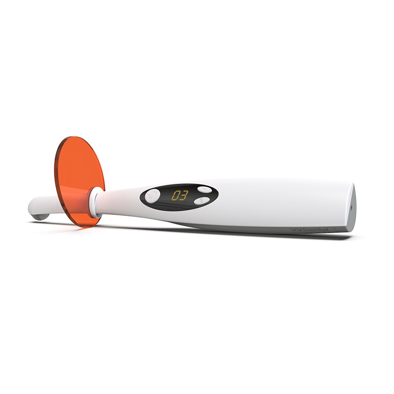 Dental Wireless Cordless LED Cure Curing Light Lamp 2200mw 1 Second Resin Cure