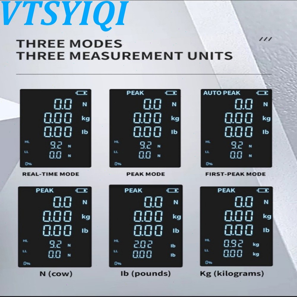 Digital Push-pull Meter with Max Load Value 3N 0.3Kg 0.65Lb Test Range 0.3-3N.m