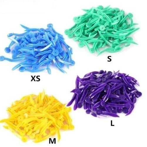 100 Pcs/Box Disposable Plastic Wave Shape Dental Wedges Teeth Wedge Tooth Gap