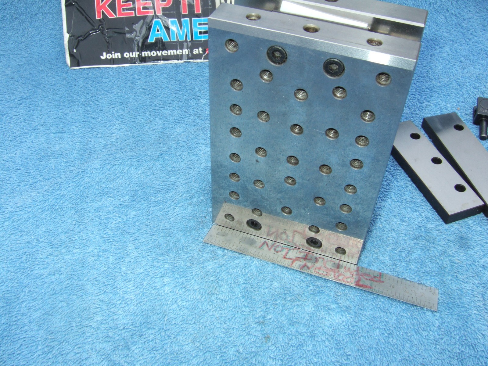 HERMANN SCHMIDT PNM4X6 Single Angle Adjustable Sine Plate Used $1150 WHEN NEW QA