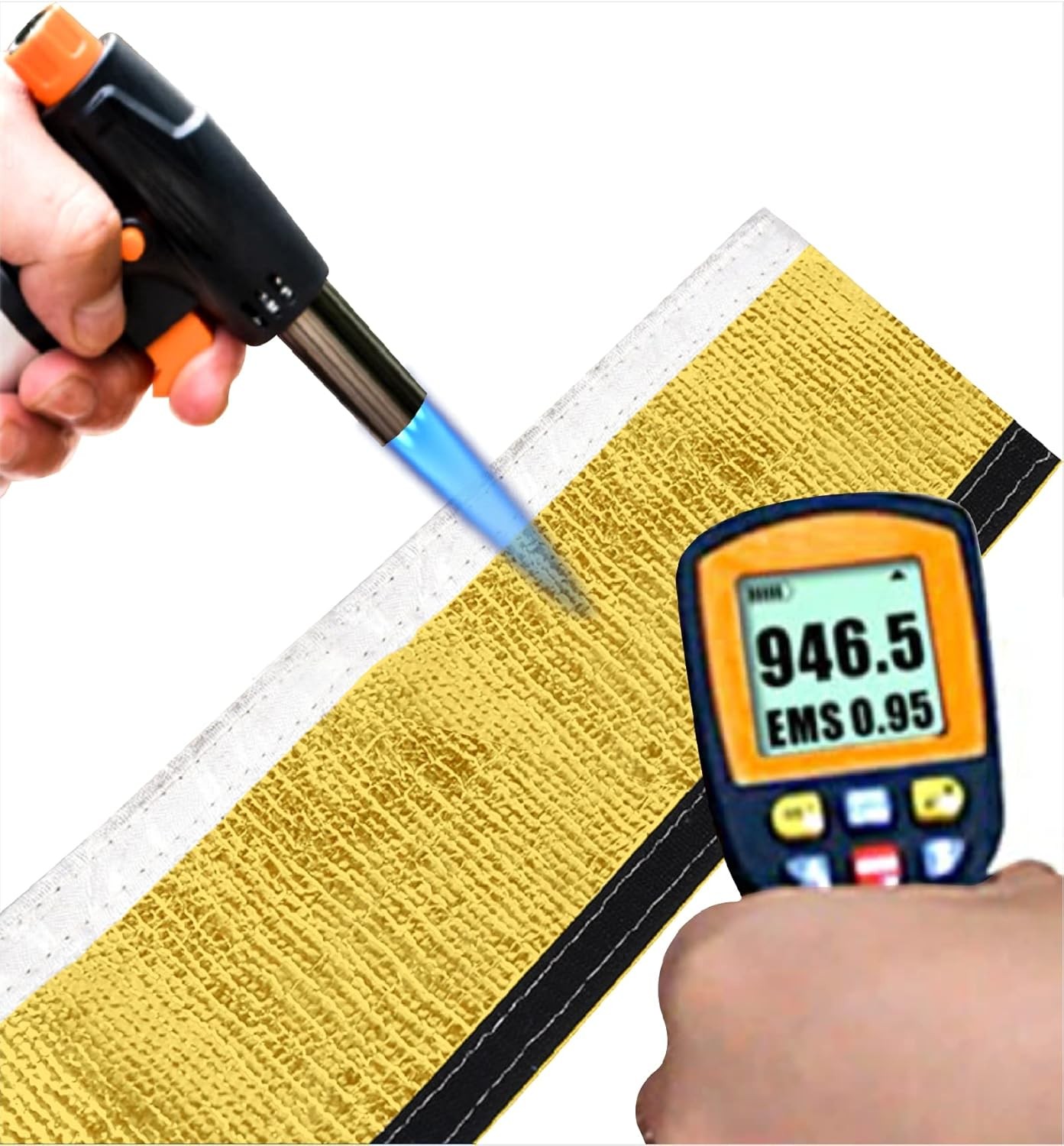 Gold Foil Sleeving Heat Shield Fuel line Wire Heat Color: GoldSize: 3/4IDX10FT