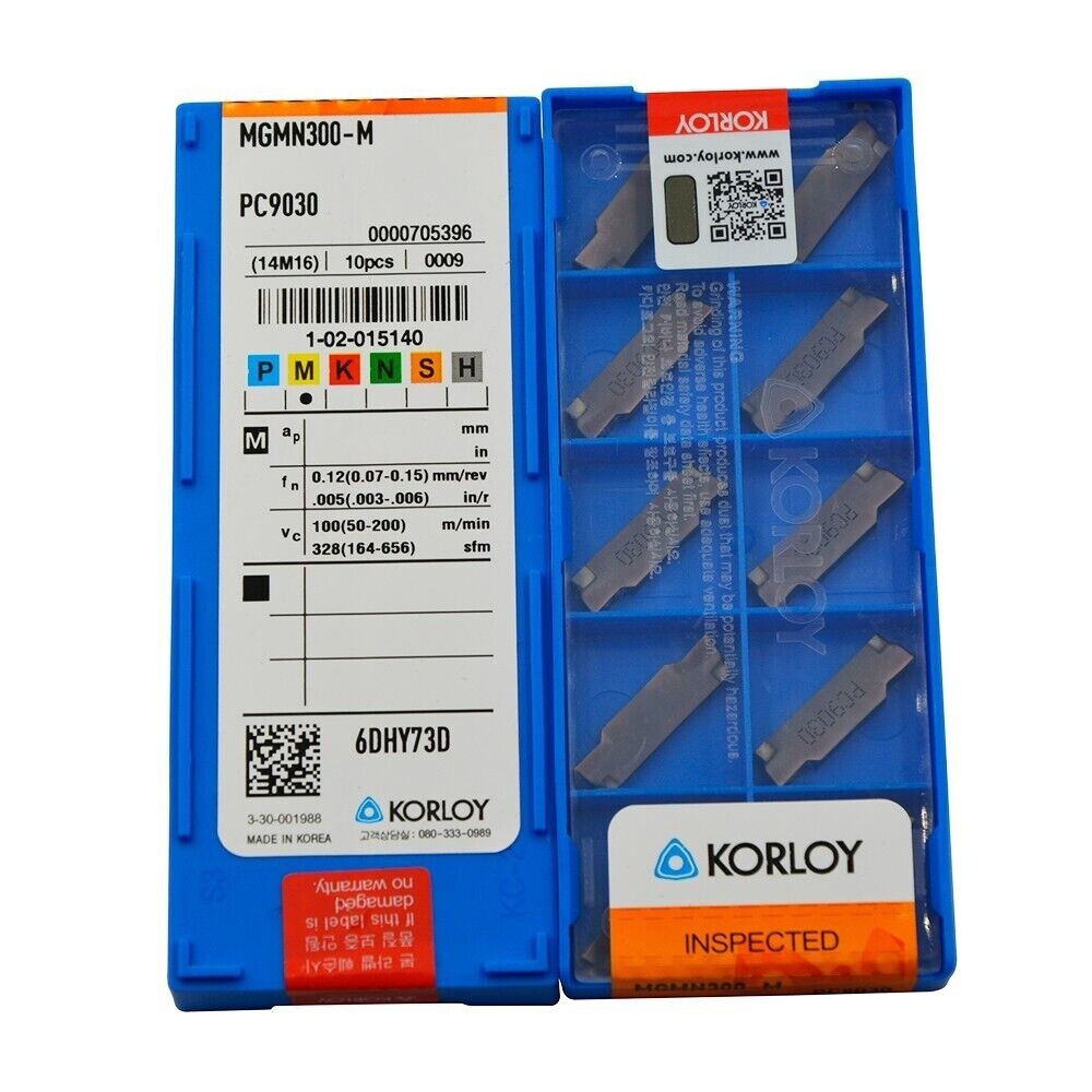 20Pcs (2boxes) MGMN300-M PC9030 CNC Grooving Parting Cut-Off Carbide Insert 3mm