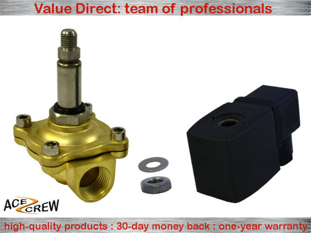 1/2 inch 110V-120V AC Brass Electric Solenoid Valve NPT Gas Water Air N/C