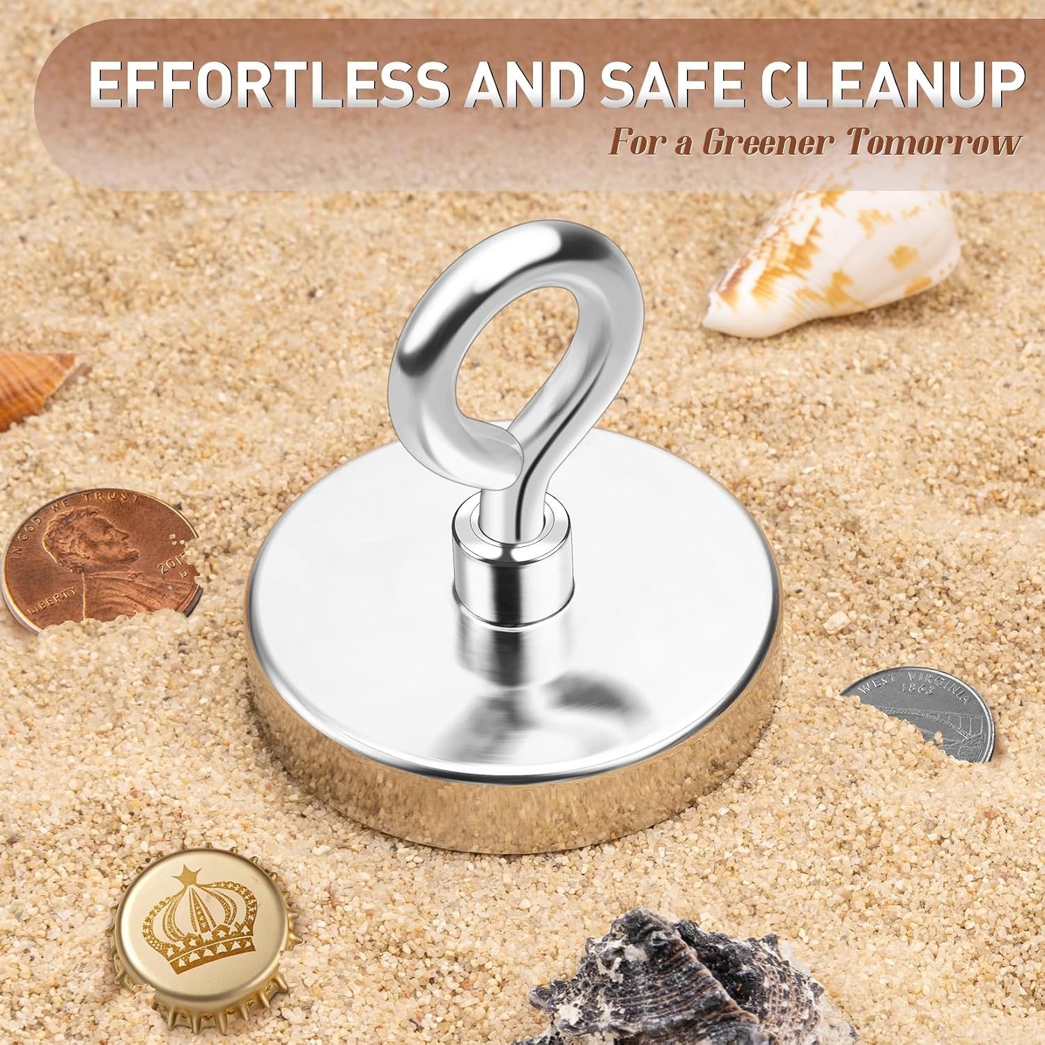 Ultimate 500 LBS Pickup Magnet – 2.36″ Neodymium for Reliable Outdoor Adventures
