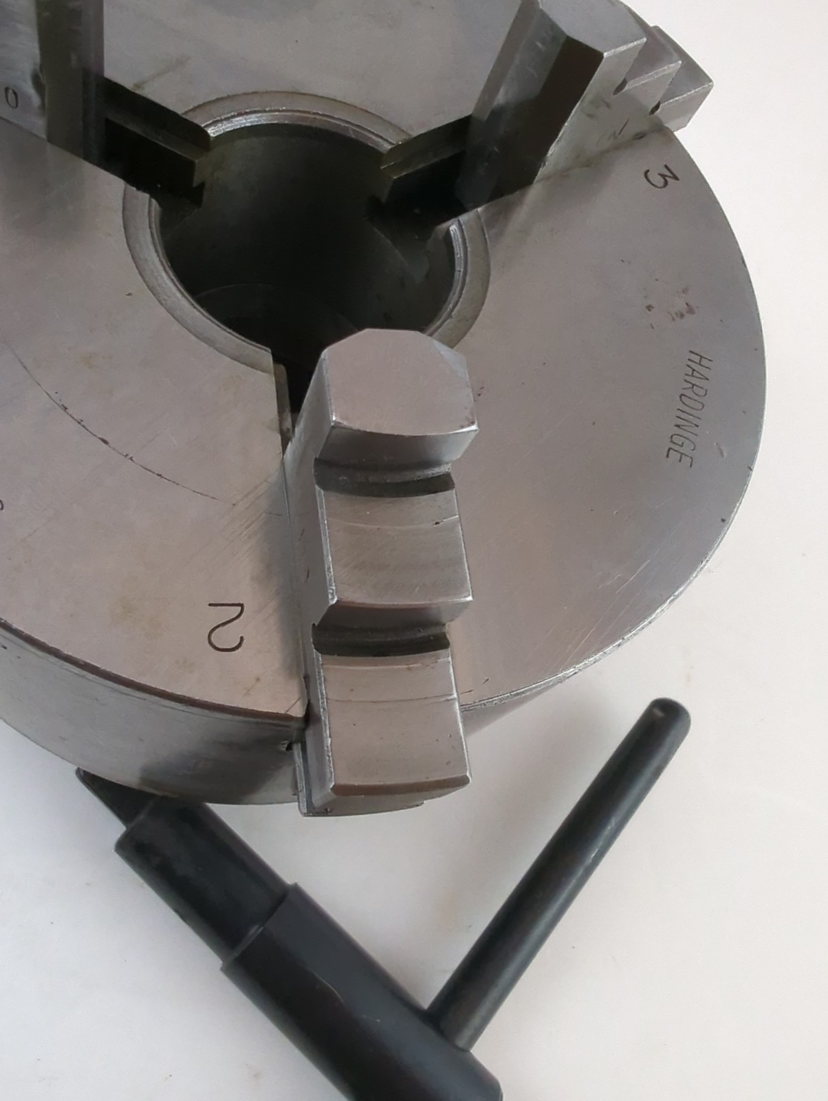 Hardinge 30AHC 5″ 3-Jaw Lathe Chuck, 2 3/16-10 Threaded Mount