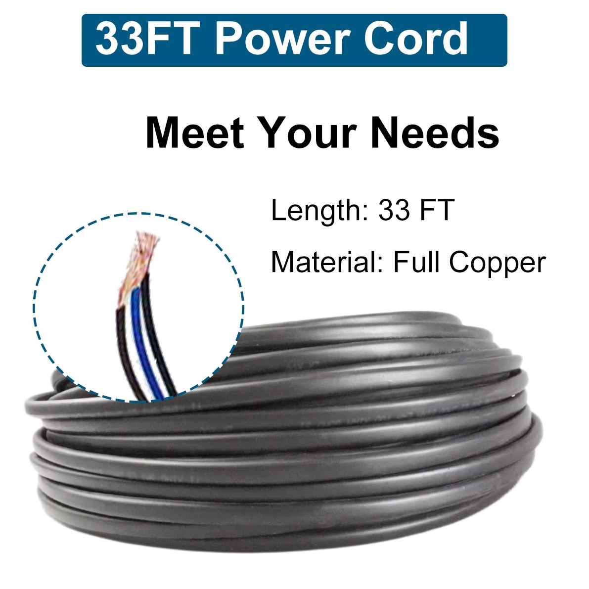 1HP 3″ Deep Well Submersible Pump Screw Pump 380FT Hmax 10GPM 110V w/Control box