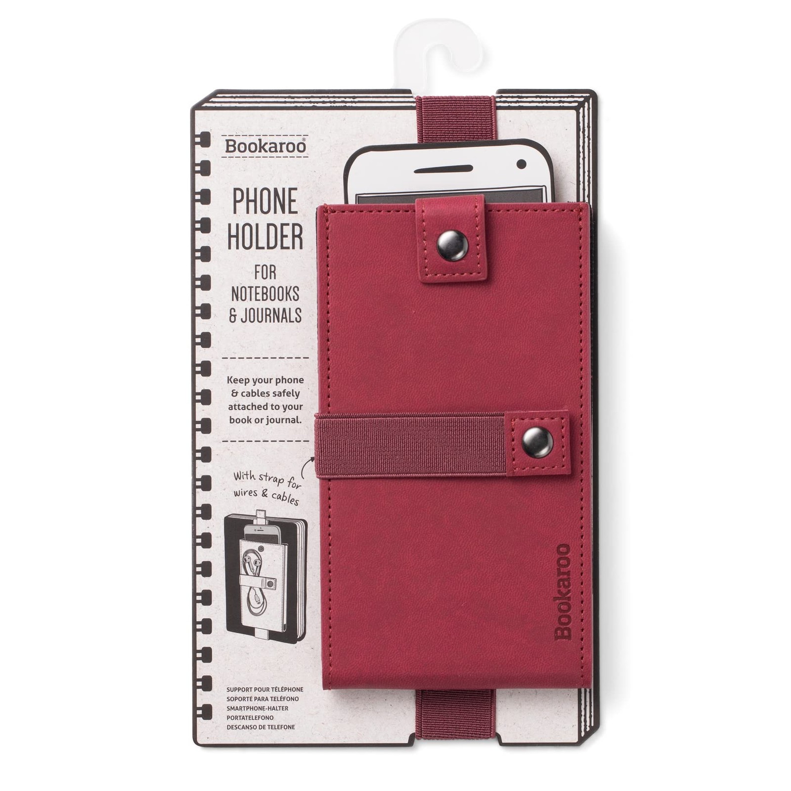 IF Bookaroo Phone Holder Dark Red A5 Functional Standard Mixed Materials