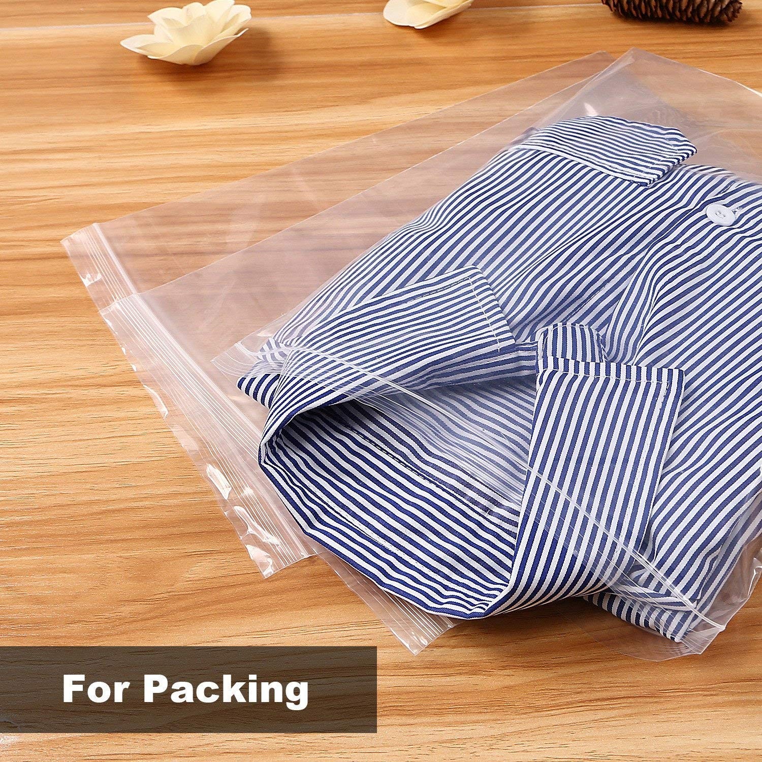 Gallon Storage,4mil Heavy Duty Zip Lock Bag Poly Baggies with Resealable Zip …