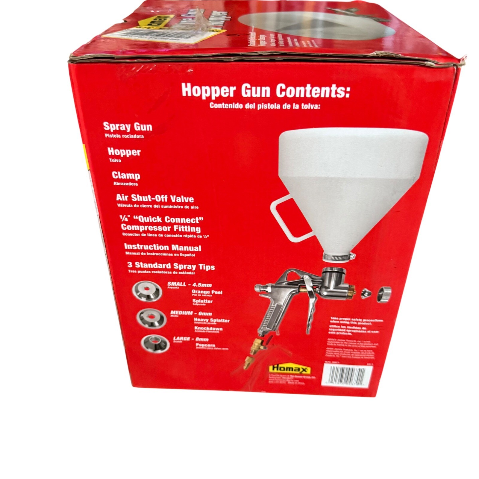 Homax Texture Gun Hopper Professional Compressor Operated Interior Wall Ceiling