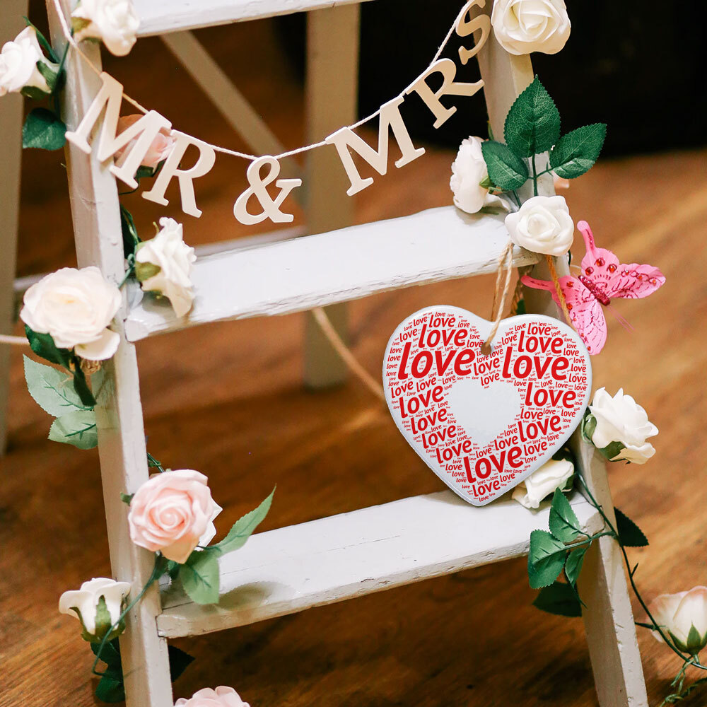 100PCS 3in Heart Sublimation Ceramic Ornament, Christmas Tree New Year Hanging
