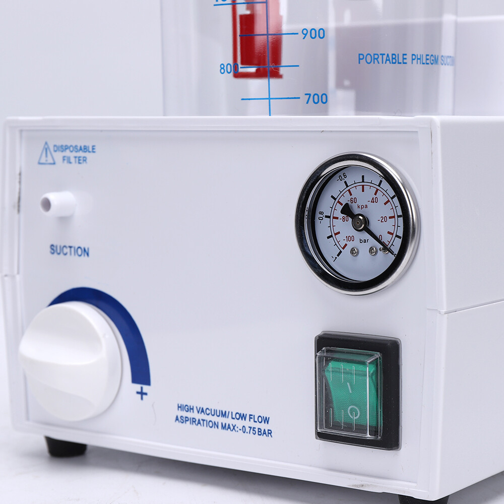 Portable Dental Phlegm Suction Unit Emergency Medical Vacuum Aspirator Machine