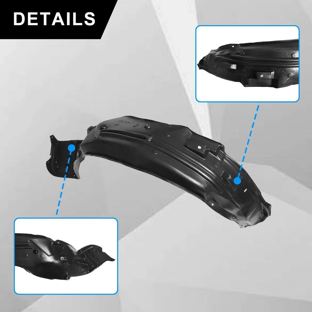 1 Pair Wheel Fender Liner Compatible with Honda Accord Sedan 2013 2014 2015