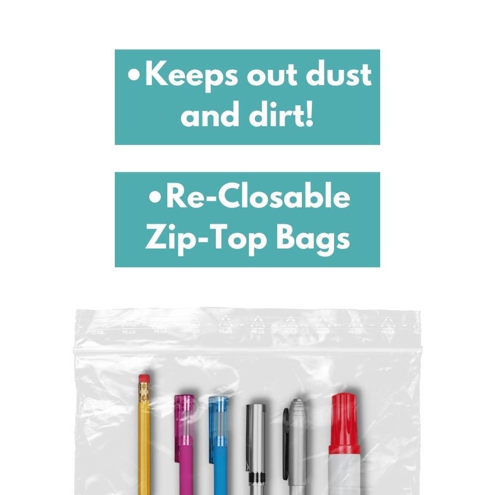 4 Mil Clear Reclosable Poly Bags Zipper Top Seal Bag 10 in x 13 in Pack of 10000