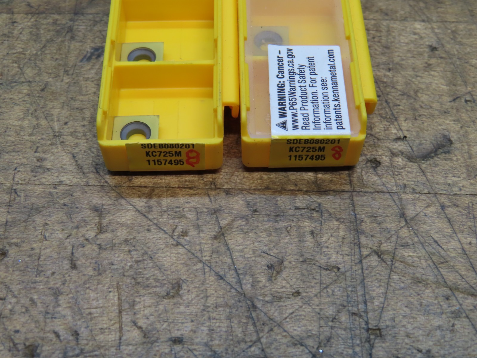 8 New (sealed) Kennametal SDEB080201 KC725M carbide insert