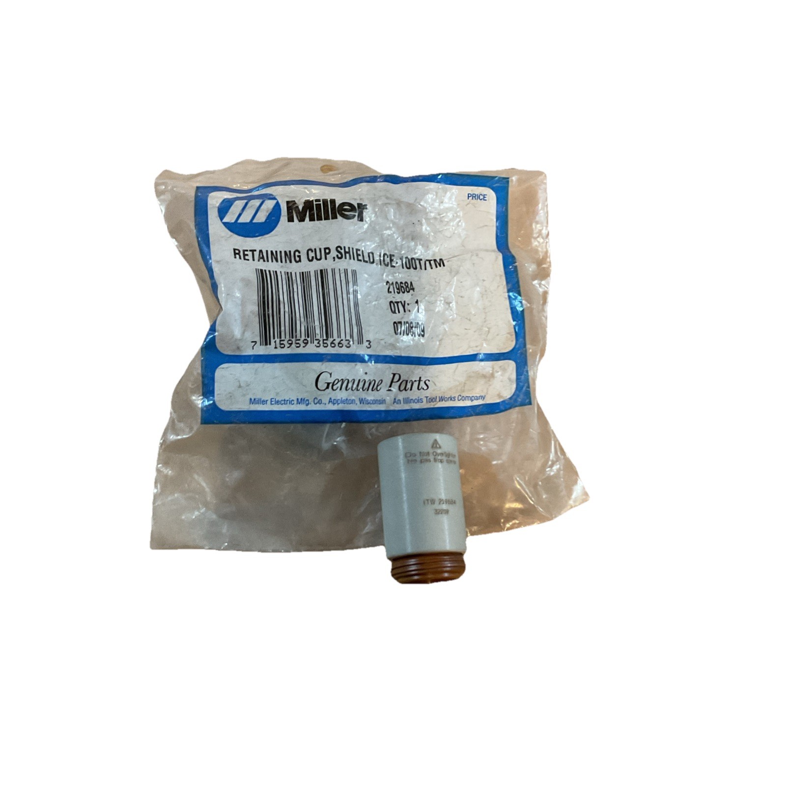 Miller Retaining Cup, Shield Ice – 100T/TM