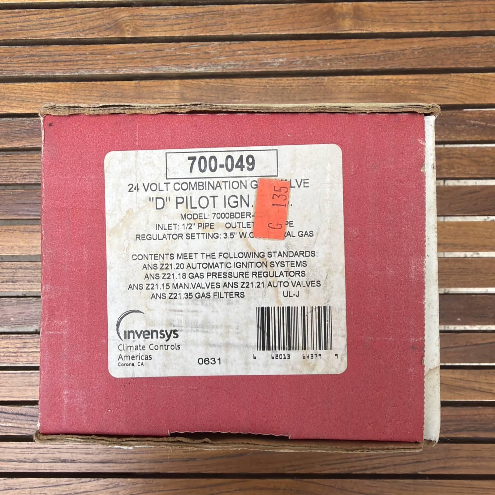 Robertshaw Gas Valve 700-049 7000BDER-STA for Fryer – Frymaster Pitco and more
