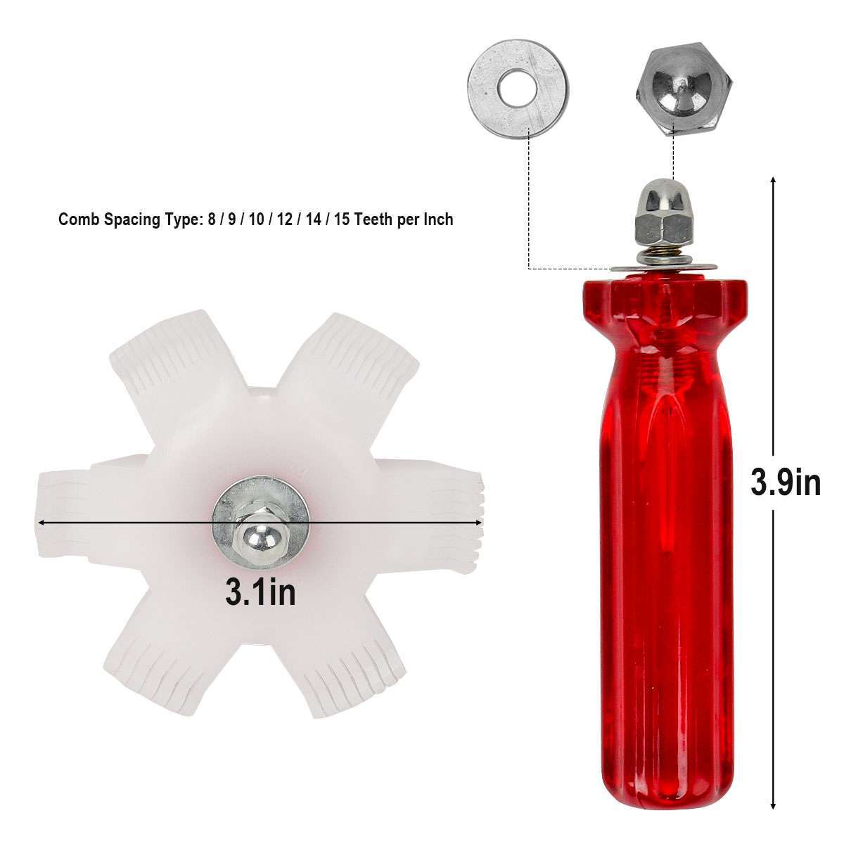 Air Conditioner Fin Comb Condenser Radiator Fin Straightener Cleaner Repair Tool