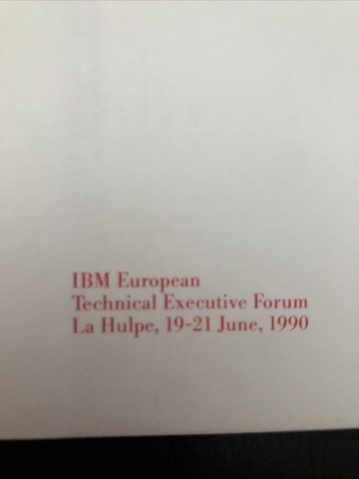 IBM Vintage 1990 Conference Planner Portfolio Organizer Delvaux Leather