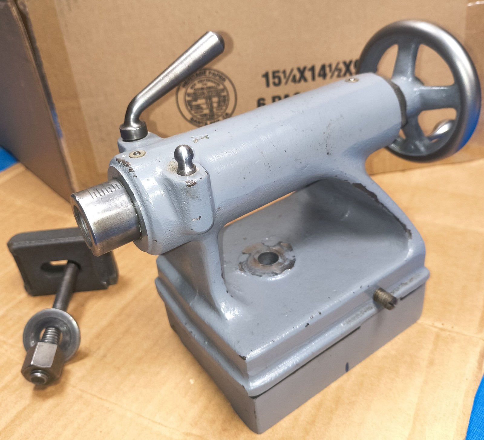 Logan 9” Lathe Tailstock LB-75 with tall base LB-191, and clamp