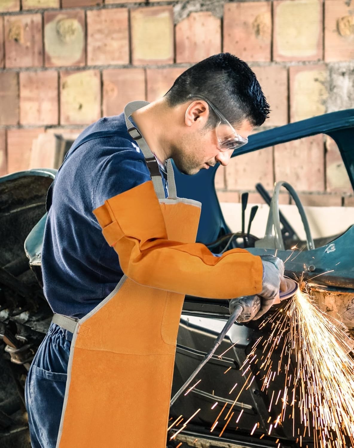 Welding Safety Clothing, Heat Resistant Leather*-