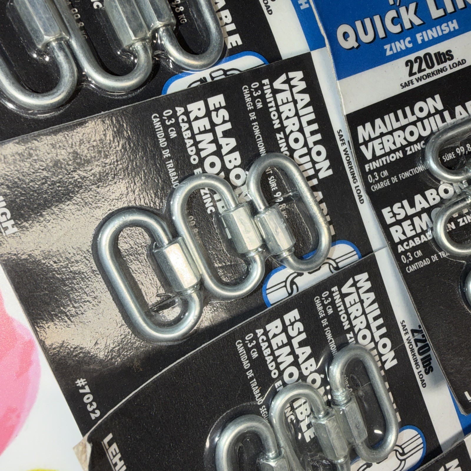 Quick Link Chain Cable Strap Connector Rigging 1/8 Inch Lot 15 New Lehigh