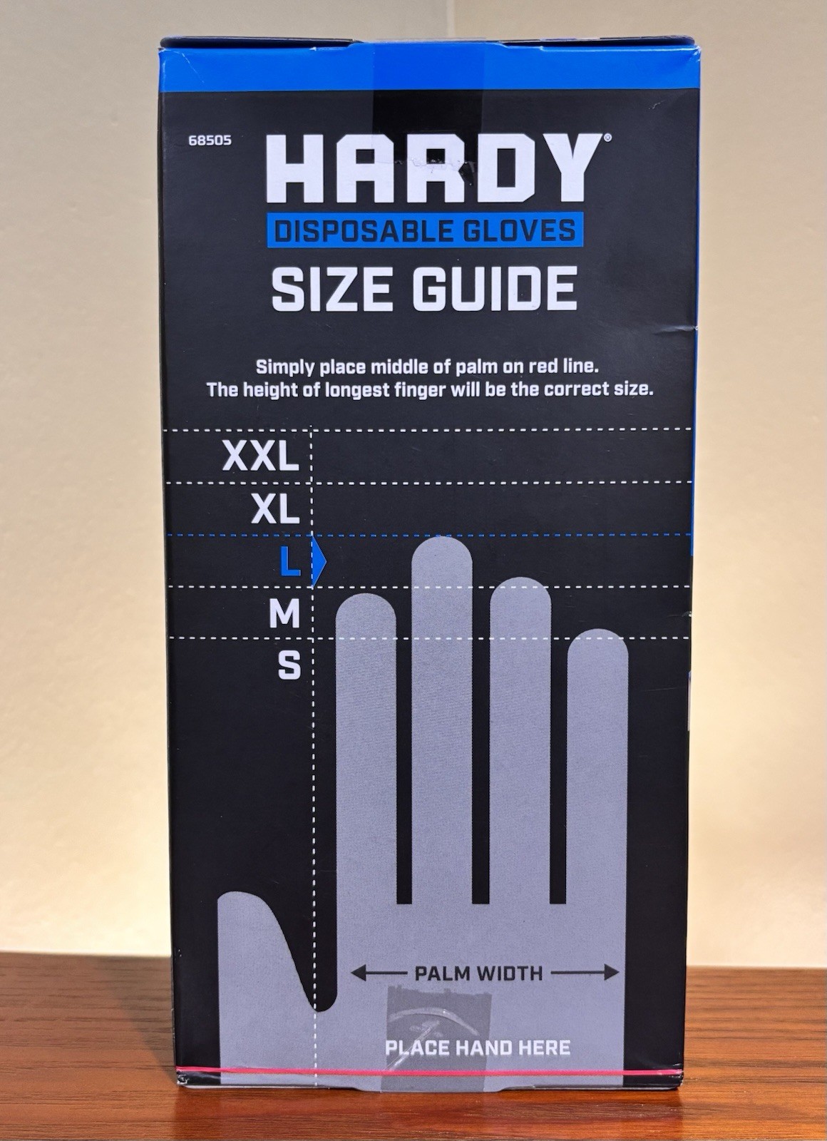 Hardy Disposable Gloves Heavy Duty 7 Mil Nitrile Dark Blue – Box of 50 – Large