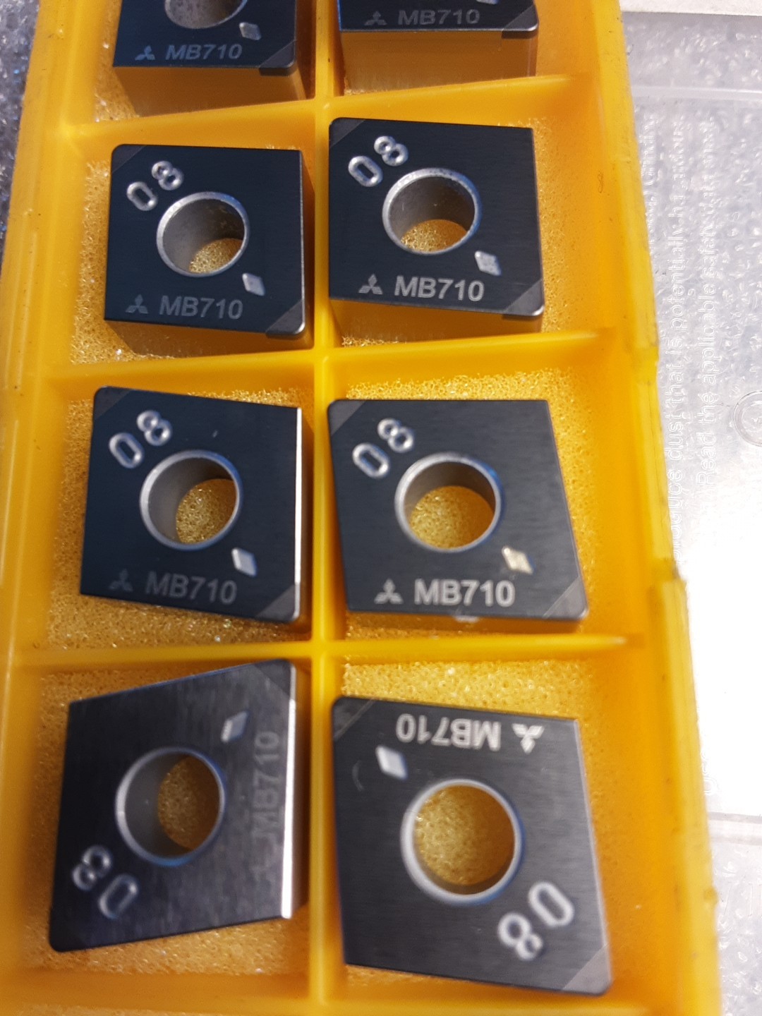 TNP-CNMA120408G2, TNP-CNMA432-G2, MB710 CARBIDE INSERT 9 Pcs New Mitsubishi
