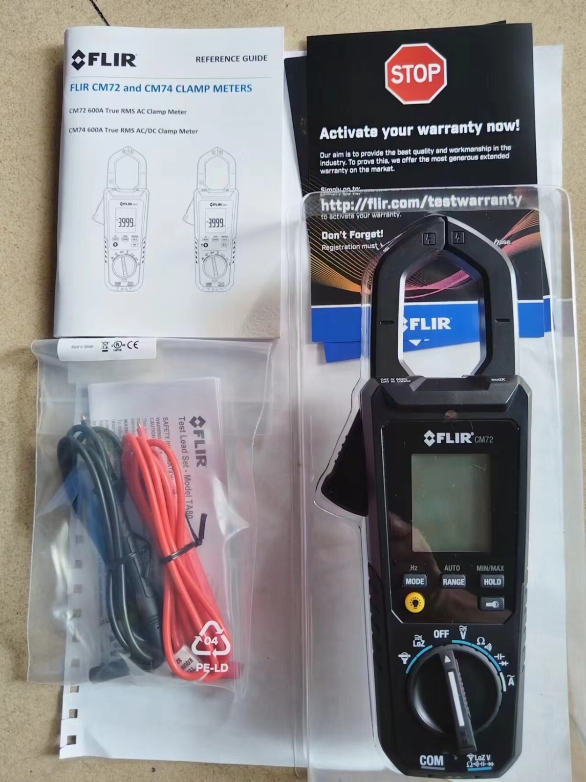 Flir CM72 600A AC/DC Clamp Mater