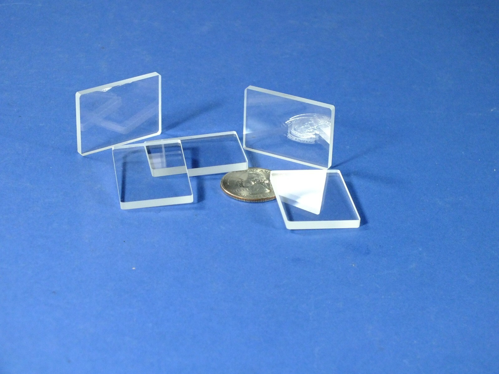 Lot of 5 each Optical Windows Uncoated MTE BK7 (36mm x 26mm) NEW!!