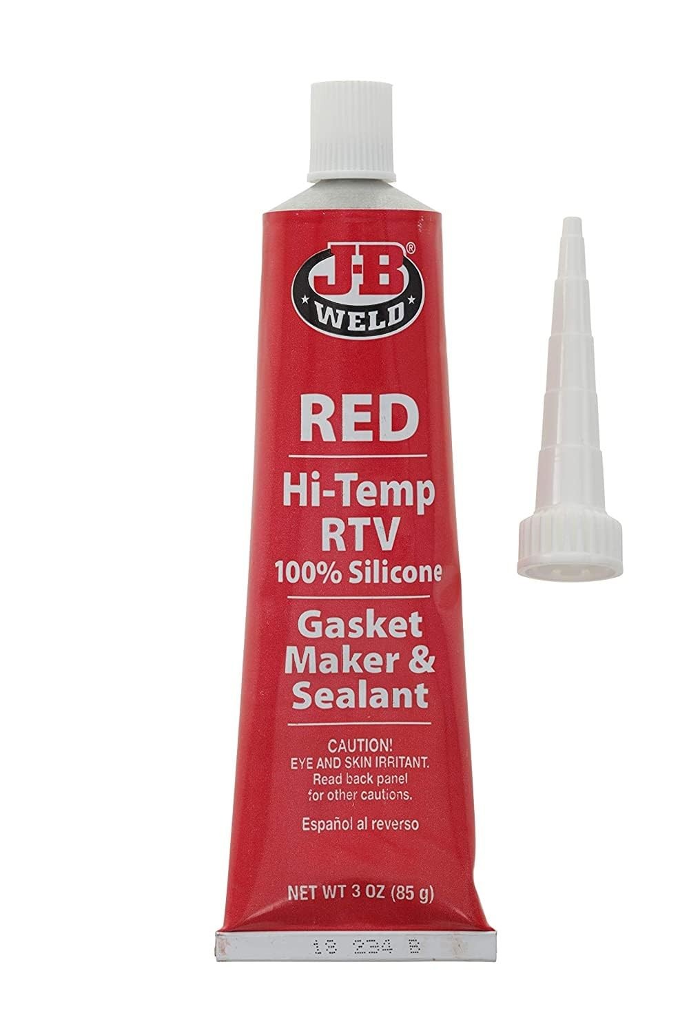 JB Weld 31314 High Temperature Red Acetoxy Silicone Sealant 3 Oz Free Shipping