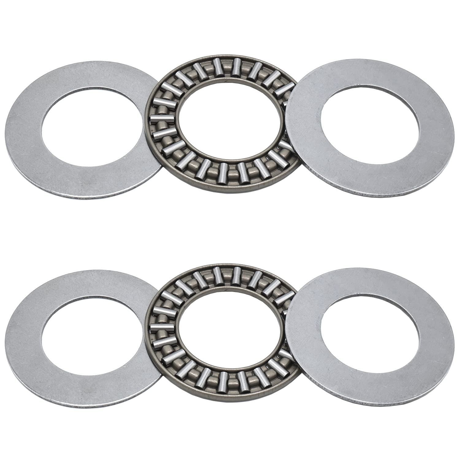 2 Sets AXK2035 Thrust Needle Roller Bearings with Washers 20mm Bore 35mm OD