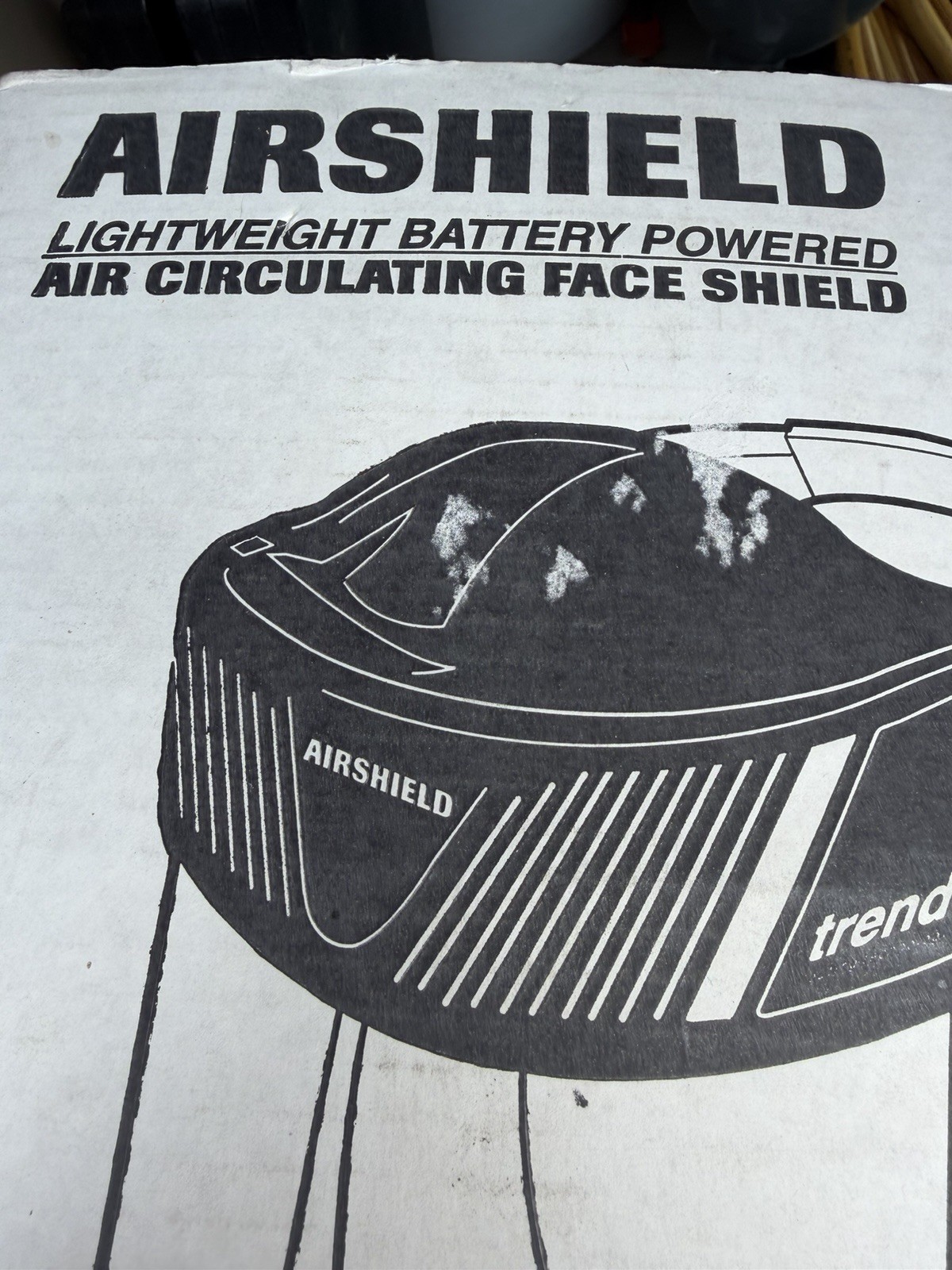 Trend Airshield Pro Lightweight Battery Powered Air Circulating Full Face Shield