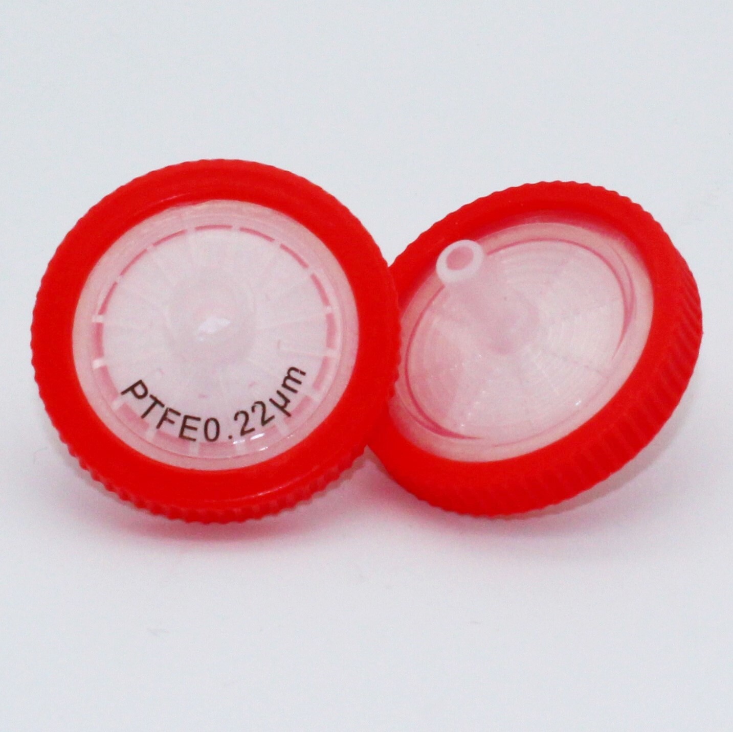 25mm PTFE Syringe Filter (0.22/0.45 um Pore Sizes, Non-sterile, 50/100 pieces)