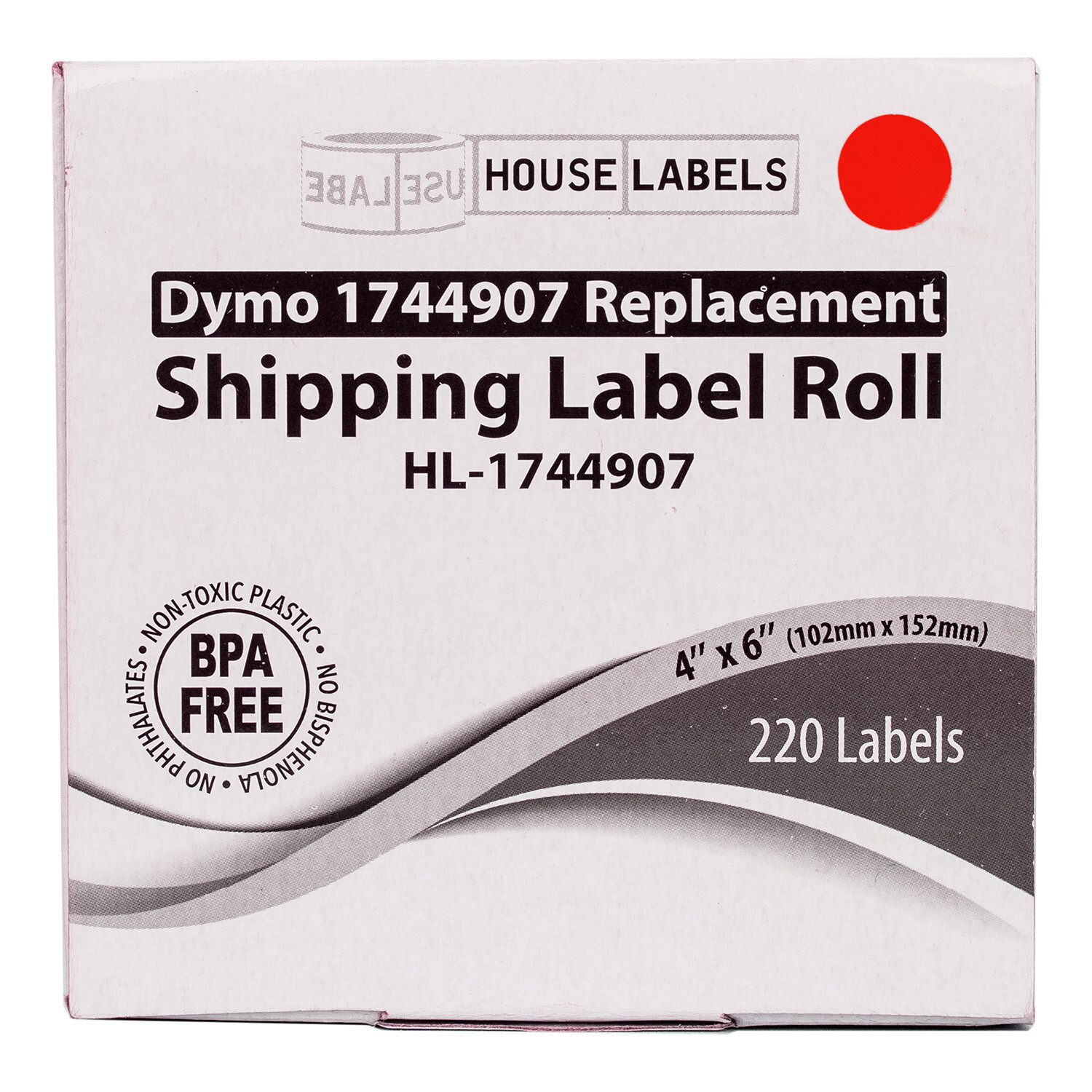 DYMO LW 1744907 RED 4XL 4×6 4″x6″ – FORTY (40) Rolls Ship Labels – FREE SHIP