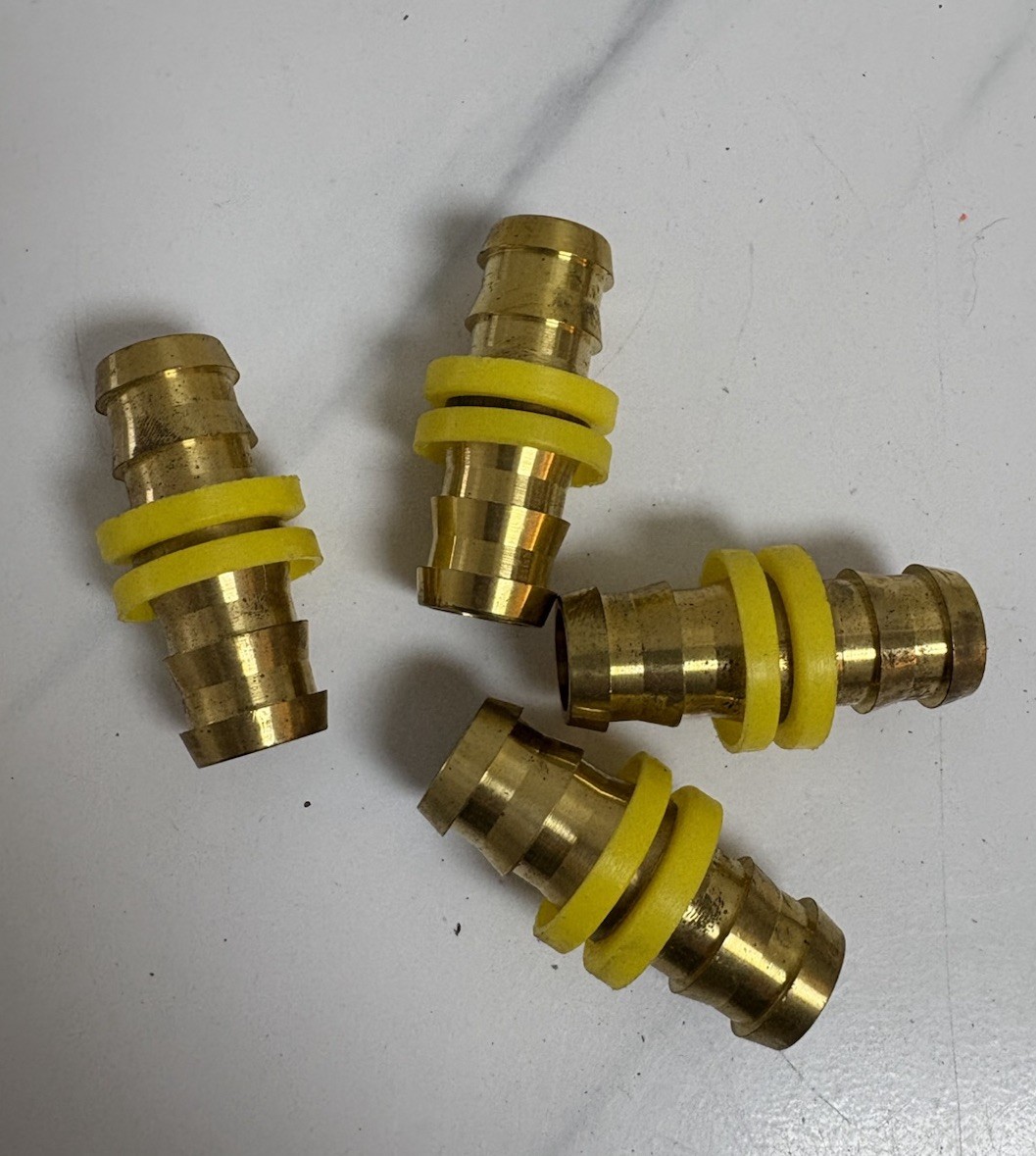 5/8” Brass Push-On Hose Menders KA10-10RM NOS Bundle of 4 Fittings