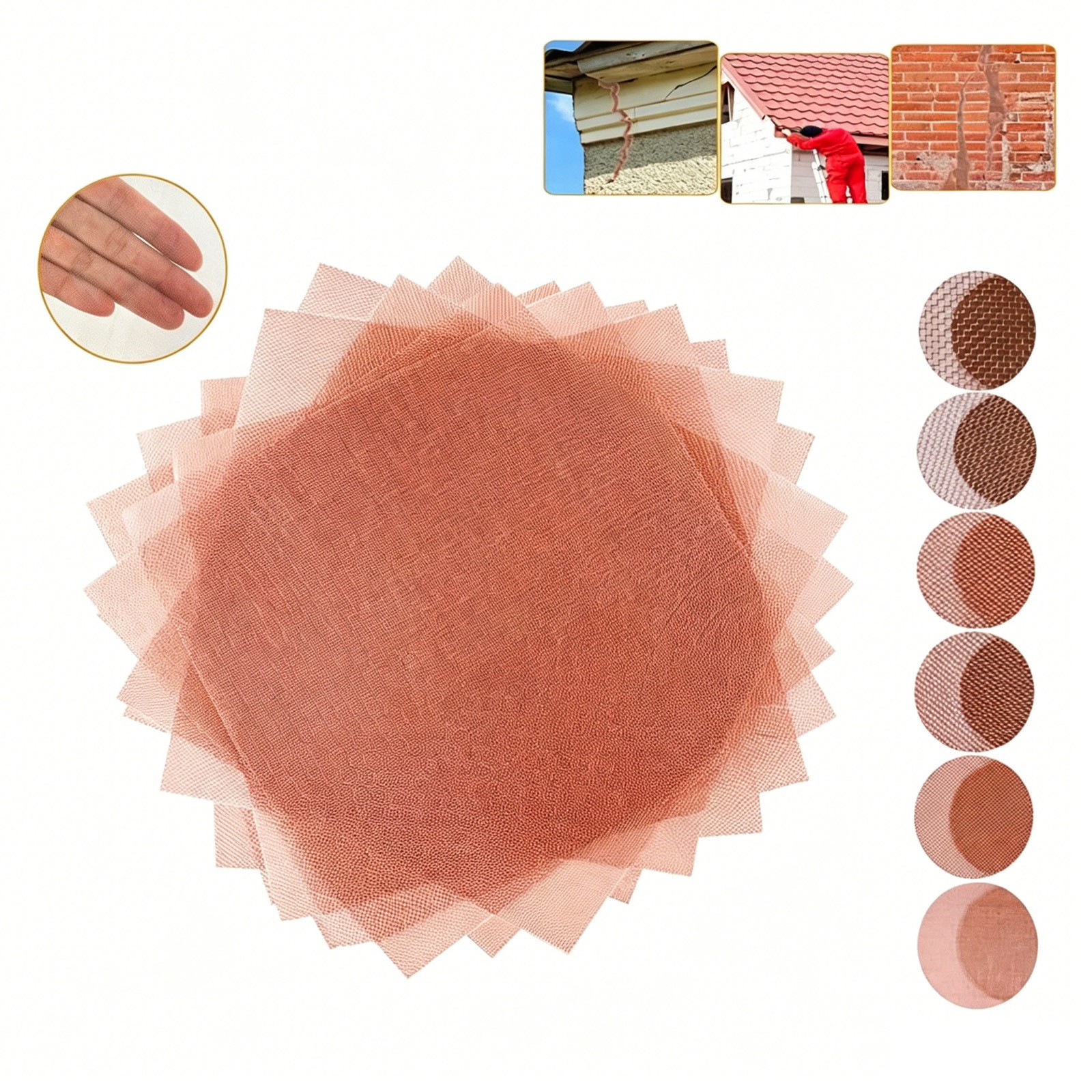 10-200 Mesh 99.9% Copper Screen Woven Mesh Screen Copper Mesh Cloth