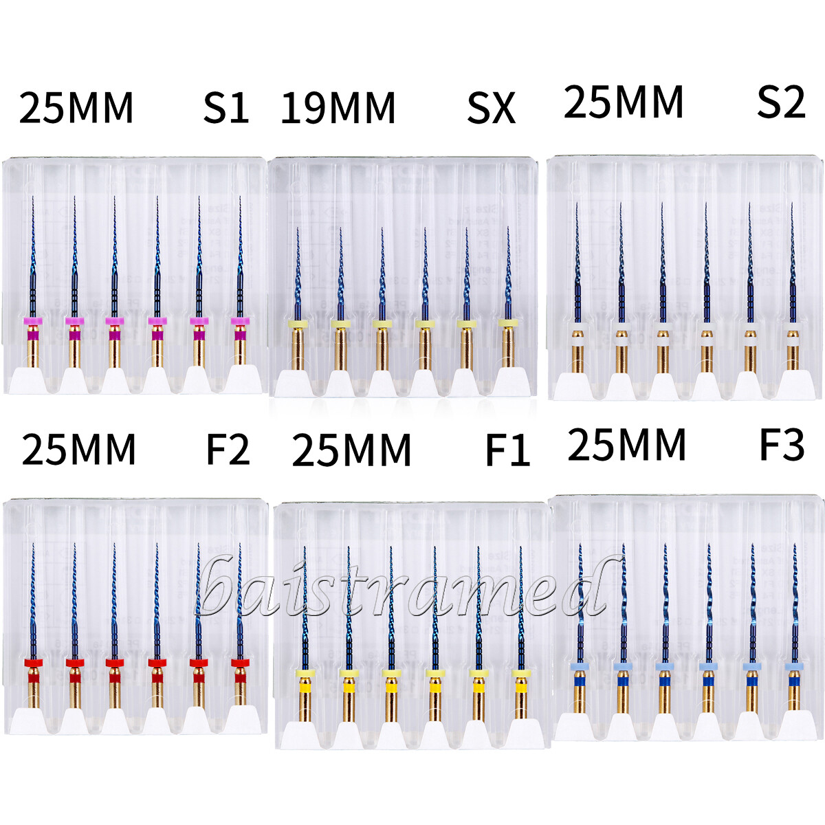 Dental Endo Files Reciprocating/Super/V Blue/Niti Rotary File Endodontic 21/25mm
