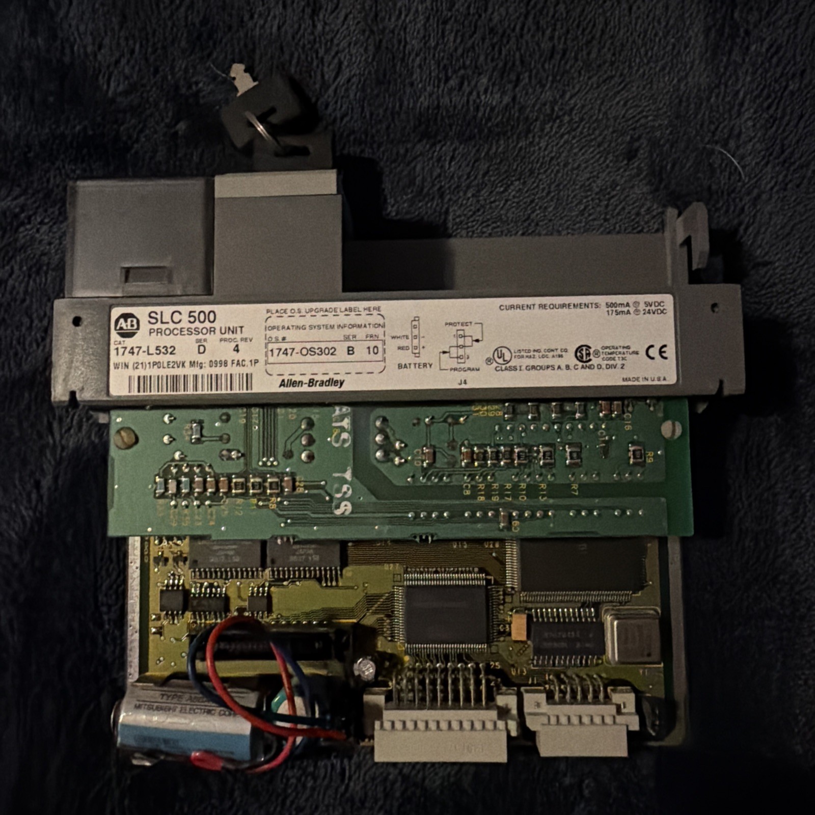 Allen Bradley 1747-L532 Ser D SLC 500 Processor Unit 1747-OS302 SER B FRN 10